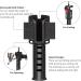 MEEYO Fishing Waist Belt Rod Holder | Adjustable Black Belt with Magnetic Buckle and Lanyard - Buy Online on GoSupps.com