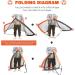 Simple Deluxe 2 Set 4x3 Portable Soccer Goals | Pop-Up Nets for Backyard Games and Training | Includes Oxford Cloth Bags and Stakes | Orange & Black - Buy Online on GoSupps.com