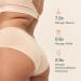 Snuggs Classic Menstrual Underwear | Thin & Absorbent | Strong Bleeding Support | Sustainable Made in EU | Beige XS - Eco-Friendly Alternative to Tampons - Buy Online on GoSupps.com