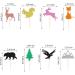 Arthsdite 24Pcs Woodland Creatures Theme Cupcake Toppers Tree Mountain Deer Bear Rabbit Squirrel Fox Cupcake Picks Safari Jungle Animals Theme Baby Shower Birthday Party Cake Decorations Supplies - Buy Online on GoSupps.com