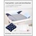 ULLENBOOM Diaper Cover 75x85 cm - Blue & Gray Removable Cotton Cover for Changing Pad | Made in EU - Buy Online on GoSupps.com