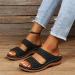 Lausiuoe Women's Orthotic Arch Support Walking Sandals - Size 8.5 Black - Buy Online on GoSupps.com