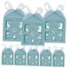 HOMSFOU 50pcs wedding box Soap paper candy basket candy Box holiday candy gifts bride chocolate hollow out macaron box Shenzhen gift cake box hollow Bear candy gift case