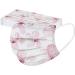 50 PC Adult Spring Flower Print Disposable Face Masks for Women - Pink Design Face Bandanas - Buy Online on GoSupps.com