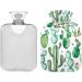 Cactus Succulent Hot Water Bottle | 2L Heat Bag for Pain Relief & Warmth | Ideal for Sports Injuries & Cozy Feet - Buy Online on GoSupps.com