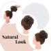 Maroon Bun Extensions - Thick Updo Hairpiece for Wavy Curly Hair - 45g Brown - Buy Online on GoSupps.com