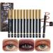 eyeliner pencil set 12 colours eyeliner pencil set smudge proof eyeliner pencil set colourful glitter eyeliner for women long lasting eye pen kit for men makeup - Buy Online on GoSupps.com