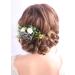Kercisbeauty Dusty Blue Wedding Floral Hair Comb Navy Blue Headband for Brides Garden Wedding Bridal Bridesmaide Headpiece Girl Prom Hair Dress - Buy Online on GoSupps.com