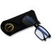 ANDWOOD AR002 Black Blue Light Blocking Glasses | Large Frame Anti Blue Ray Computer Filter for Men and Women | Lightweight Bluelight Blocker with Anti-blue Light Lens - Buy Online on GoSupps.com