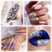 120 Pcs Multi Shapes Glass Crystal AB Rhinestones Set - Nail Art Craft Decorations with 1728 Rhinestones - FlatBack Stones Mix for 3D Design - Buy Online on GoSupps.com