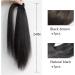 1 pack of 24" long straight ponytail extensions black brown wrap-around ponytail extensions 120G synthetic clip-on ponytail extensions women s wig (black brown) - Buy Online on GoSupps.com
