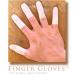 Finger Gloves (tm) by Carmel and Savona  Reusable Natural Rubber that fits like a Durable Second Skin  May be trimmed to any preferred length while still remaining Reusable + Touch Screen Compatible