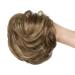 Elaine Synthetic Messy Bun Scrunchie: Medium Ash Brown & Light Ash Blonde Highlights - Women's Hair Updo Extension - Buy Online on GoSupps.com