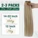 Buy Runature Real Hair Tress Extensions - Ash Blonde & Platinum Blonde Sew-In Weft Remy 40cm (16 inch) 100g #18AP60 - Buy Online on GoSupps.com