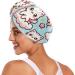 Kawaii Cute Cats Hair Towel 2 Pack | Super Absorbent Quick Dry Turbans for Women & Girls - Buy Online on GoSupps.com