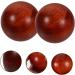 TOVINANNA 6 STK Wood Massage Balls Chinese Lacrosse Fitness Balls for Muscle Stretching Bamboo Handballs 5x5cm Ideal for Relaxation & Wellness - Buy Online on GoSupps.com