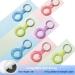 4 Pack Airtag Holder - Glitter Silicone Key Ring Cases for Apple GPS Tracker - Bling Light Keychain in Yellow/Blue/Red/Purple - Buy Online on GoSupps.com