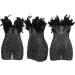 Hanxiulin Women's V Neck Long Sleeve Mini Party Dress - Elegant Black Christmas Ball Gown - Buy Online on GoSupps.com