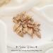 Casdre Leaf Hair Clip - Gold Crystal Bridal Hair Piece for Women & Girls - Buy Online on GoSupps.com