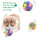 2 Cat Toy Balls with Bell - Colorful Soft Fuzzy Balls - 12 Pieces | Indoor Cat Toys - Buy Online on GoSupps.com