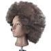 Styling Head for Afro Hair - 25cm 100% Real Hair | Professional Hairdresser Tool with Free Clamp - Shop Now! - Buy Online on GoSupps.com