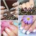 Sibba Nail Art Palette Set with 5 Brushes - Resin Mixing Palette for Nail Polish - Golden Edge Holder & Display Board - Cosmetic Mixing Tools (White) - Buy Online on GoSupps.com