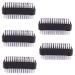 Parsa beauty double -sided hand brush nail brush - Nail Brush in the set (5 pieces of black) - hand washing brush for bathroom toilet sink workshop