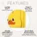 8-Piece Hooded Baby Bath Towel Set | Ultra Soft Yellow Duck Towels for Newborns, Toddlers, Boys, Girls - Buy Online on GoSupps.com