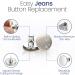 Feedee 8 Sets Jean Buttons Pins - No Sew Jean Buttons for Loose Jeans - Adjustable and Snap Tack Jeans Button Replacement - Buy Online on GoSupps.com