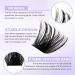 Lash Clusters DIY Eyelash Extensions - C/D Curl 8-16mm Mixed Soft & Wispy Individual Lashes for Volume | Matte Black Cluster Lashes - Buy Online on GoSupps.com