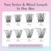 DIY Cluster Lashes 156 pcs D Curl 10-16mm | Soft Volume Individual Lash Extensions - Rose 1 - Buy Online on GoSupps.com