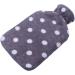 HomeTop Premium Classic Rubber Hot Water Bottle 2L with Fleece Cover - Crystal Purple 67.63 Fl Oz - Buy Online on GoSupps.com