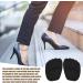Medium Footed Cushions - Ergonomic Midfoot Support Insoles | Breathable Soft Cushions for High Heels Boots & Sneakers | 2 Pairs Black  - Buy Online on GoSupps.com