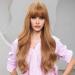 EMMOR Blonde Long Curly Wig with Bangs | Heat Resistant Synthetic | Natural Daily Look - Buy Online on GoSupps.com