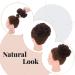Thick Messy Curly Hair Scrunchie Bun Extension - Black to Dark Auburn | Synthetic Updo Hairpiece for Women & Girls - Buy Online on GoSupps.com