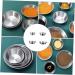 Ciieeo 8 Pcs Dish Stainless Steel Saucers Home Sauce Plates Practical Sauce Plates Small Serving Bowls Sauce Bowl Seasoning Dipping Bowls Household Saucer Korean Soy Sauce Dessert Plate 11.4X11.4X2.4CMx2pcs Silverx2pcs - Buy Online on GoSupps.com