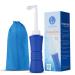 laphang Portable Bidet 500ml Blue Peri Bottle with Waterproof Pouch and Cap  PP + TPR, Leak Proof & Scratch Resistant Perineal Bottle for Postpartum Hemorrhoids Healing, Maternity Kit Essentials