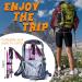 Buy Foldable Carbon Hiking Poles - Telescopic 105-137cm Nordic Walking Poles for Women | Ideal for Hiking & Skiing - Purple - Buy Online on GoSupps.com