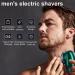 Mini Portable Electric Shaver - Wet and Dry Men's Shaver for Home, Car, and Travel - USB Charging (Blue) - Buy Online on GoSupps.com