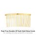 20 Pack Gold Metal Side Hair Combs - Wedding Bridal Veil Clips - French Twist Updo Accessories - Buy Online on GoSupps.com