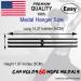 Black Steel Sports Medal Hanger Rack - Display Award Medals for All Sports | Running Race Medal Holder - BLACK KINGS - Buy Online on GoSupps.com