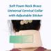 Roll Ruff Soft Foam Universal Neck Collar - Adjustable Support for Migraine Relief & Cervical Vertebrae Issues - International Shipping Available - Buy Online on GoSupps.com