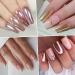 Rose Gold Chrome Nail Powder - Metallic Mirror Effect Pigment for Nails - Set of 6 Jars - Buy Online on GoSupps.com