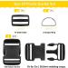 2 Inch Buckles Straps Set  6 Yards Nylon Webbing Straps with 6 Pcs Quick Side Release Plastic Buckle Dual Adjustable and 12 Pcs Tri-Glide Slide Clip + 6 Pcs Metal D Rings  No Sewing Required - Buy Online on GoSupps.com