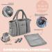 B ABA Baby Diaper Bag Multiple Compartments Mole Grey - Buy Online on GoSupps.com