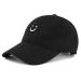 Zando Unisex Smiley Face Baseball Cap Women Embroidered Baseball Hat for Women Men Trucker Hat Adjustable Golf Dad Hat One Size Black