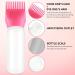 Root Comb Applicator Bottle 170ml - Professional Hair Oil & Dye Applicator with Brush | Dark Pink - Buy Online on GoSupps.com
