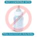 Sippy Cup Conversion Kit for Philips Avent Natural Baby Bottle | 2-Pack | BPA-Free with Weighted Straw Handles | Spill-Proof Sippy Spout | Includes Cleaning Brush - Buy Online on GoSupps.com