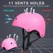 Glaf Toddler Bike Helmet for 2-8 Years Old Kids - Adjustable Multi-Sport Helmet for Boys and Girls - Lightweight and Durable - Pink (Small 48-54cm) - Buy Online on GoSupps.com
