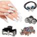 Amaoz Rhinestone Jewel Pickup Tool - Makeup Glue Dual-Ended Picker Dotting Pen with Flat Back Gems, Pearls, and Round Rhinestones for Nails, Crafts, and Eye Makeup - 3500PCS SS4-16, L.Glue, Clear & Crystal AB, White - Buy Online on GoSupps.com